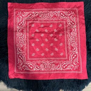 Red Paisley Bandana